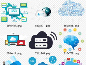 大数据时代 互联网云计算与云服务的科技感素材与应用